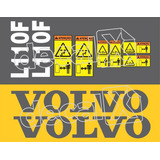 Kit De Adesivos Pá Carregadeira Compatível Com Volvo L110f Cor Adesivo Emblema Gráfico L 110f