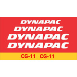 Kit De Adesivos Rolo Compactador Compatível Com Dynapac Cg11 Cor Dynapac Cg 11