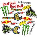 Kit De Adesivos Stickers Moto Gp Bike Tuning Capacete Cross