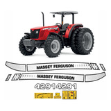Kit De Adesivos Trator Massey Ferguson 4291 Etiquetas Mk Cor Padrão
