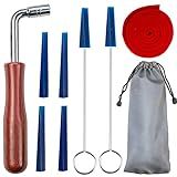 Kit De Afinação De Piano Profissional Chave De Afinação De Piano Conjunto De 8 Peças Kit De Ferramentas De Afinador De Piano