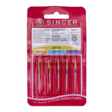 Kit De Agulha Ponta Bola Singer 2045 11 14 16 Blister Com 5u