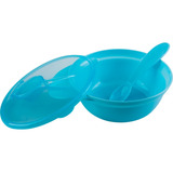Kit De Alimentação Bowl Bebê Tampa E Colher Infantil Buba