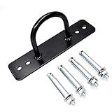 Kit De âncora De Corda De Batalha De Aço Inoxidável Multiuso Suporte De Parede Ponto De Suspensão Para Treinamento Físico Cross Fit Academia Exercício Preto 