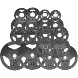 Kit De Anilhas Sport Luxo Com Furação Olímpica 150kg