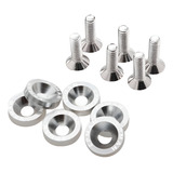 Kit De Arruela Billet Universal Com Parafuso M8 Epman Prata