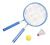 Kit De Badminton Infantil Com Raquete Bolinha E Peteca