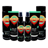 Kit De Barba 2 Shampoo 3x1 2 Balm E 2 Óleos Barba Rubra