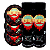Kit De Barba 2 Shampoo 3x1 E 3 Pomadas De Cabelo Barba Rubra