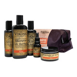 Kit De Barba Completo Viking Terra Necessaire Frete Grátis
