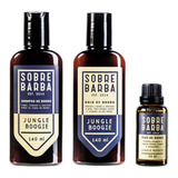 Kit De Barba Shampoo Balm Óleo Sobrebarba Jungle Boggie