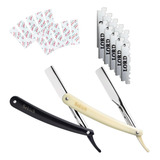 Kit De Barbear 10 Lâminas Lord 1 Navalhete Profissional