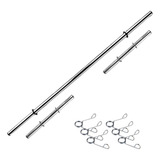 Kit De Barras Tubo Oca De 40cm E Barra De 1 20m C Presilhas