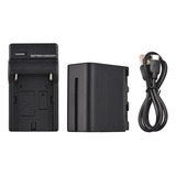 Kit De Bateria E Carregador De Câmera Np f960 np f970
