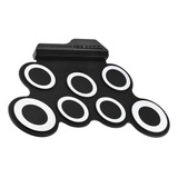 Kit De Bateria Eletrônica Portátil Compacto 7 Pads Silicone