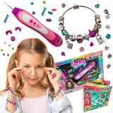 Kit De Beleza Criança Miçanga Berloque Pulseira Aplicador