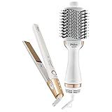 Kit De Beleza Escova Secadora Philco Prancha PKT3100 Diamond Tourmaline Íon 220V