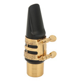 Kit De Bocal Alto Sax Com Tampa Ligadura Metal Latão