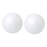 Kit De Bola Bolinha De Isopor 100mm 10cm Branca Maciça C 2un