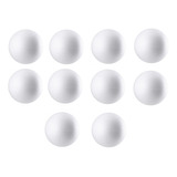 Kit De Bola Bolinha De Isopor 60mm 6cm Branca Maciça C 10un