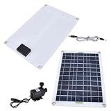 Kit De Bomba De água Solar 12 V 50 W Painel Solar Baixo Ruído DC Silicone Plástico Bomba Solar De Lagoa Para Jardim