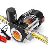 Kit De Bomba De Transferência De Combustível  Bomba De Transferência A Diesel Portátil De 12 GPM Autoescorvante 12 V 990 W Com Mangueira De 6 M De Desligamento Automático Para Diesel  Querosene 