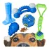 Kit De Brinquedos Para Cachorros 5 Mordedor Escova Dente Pet