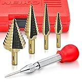 Kit De Brocas Escalonadas NEIKO Step Up 10169A Com Perfurador Central 5 Peças