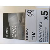 Kit De Caixas Com Fitas Mini Dv Sony Dvm 60pr 10 Unidades