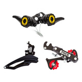 Kit De Câmbio 18v E Alavanca Nylon Bicicleta Aro 20 24 E 26