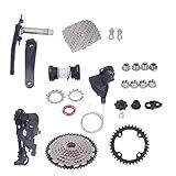 Kit De Câmbio De Bicicleta De Volante Montagem De Bicicleta De 9 Velocidades Placa De Aço De Alta Resistência Para Modificação Coroa Dentada 36T