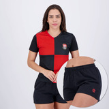 Kit De Camisa E Shorts Flamengo Feminino