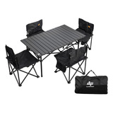 Kit De Camping Albatroz Mesa Dobrável 4 Cadeiras Tz 005