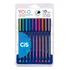 Kit De Canetas Esferográficas Yolo Cis 0.7 Mm 10 Cores Cor Da Tinta Colorido