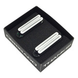 Kit De Captadores Malagoli 59 Rails Braço E Little Hh777 Ponte Brancos P Guitarra