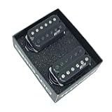 Kit De Captadores Malagoli HH777 Pretos   Assinatura Henry Ho   Alnico 5   Braço E Ponte Guitarras Les Paul  SG  Ibanez   Timbre Versátil E Alta Definição