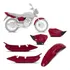 Kit De Carenagem 3 Peças Para Motos Fan 125 Ano 2005 A 2008