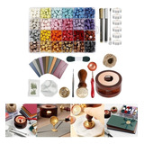 Kit De Carimbo De Cera Diy 600 Contas De Cera