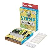 Kit De Carimbo Trodat Stamp Stick Autotintado Automático Tam 34x14mm Tinta Preta Permanente Para Carimbar Diretamente Em Tecido Plásticos E Papel Marcador Para Identificação