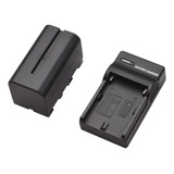Kit De Carregamento F960 F970 Bateria Sony F750 F770 Np f750