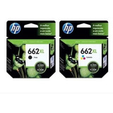 Kit De Cartucho 662xl Preto E Color Original