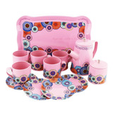 Kit De Chá Infantil Metal 14 Pcs Canecas Childrens Tea Set