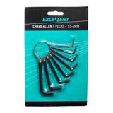 Kit De Chaves Parafuso Allen Aço Em L Torx Maçaneta 8 Pçs
