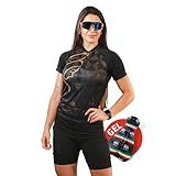 Kit De Ciclismo Feminino Camisa E Bermuda Com Forro Em Gel Nossa Senhora G
