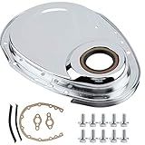 Kit De Cobertura De Corrente De Distribuição Para Motores SBC 283 327 305 350 383 400 Conjunto Completo Com Juntas E Cromo