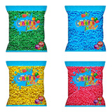 Kit De Confeitos Pérola Docinha 4 Cores Diferentes Decoração