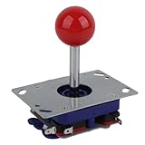 Kit De Controle Diy De Joystick De Fliperama Com Bola Vermelha Para Jogos De Fliperama  Microinterruptor Durável E Design Antiderrapante 