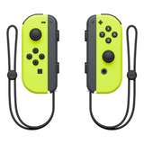 Kit De Controle Joystick Sem Fio Nintendo Switch Joy con  l   r  Neón Amarelo néon