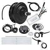 Kit De Conversão De Bicicleta Elétrica Kit De Motor De Cubo De 48v 500w Conjunto De Motor De Cubo De Roda Dianteira Com Medidor De Exibição Kt 900s Para Roda De 12g Raios 12G
