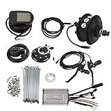 Kit De Conversão De Mountain Bike Com Visor LCD5 Motor De Tração Frontal Modificado De Bicicleta 36V 350W Para Modificação De Scooter De Bicicleta Elétrica Conversão De Bicicleta Elétrica Para